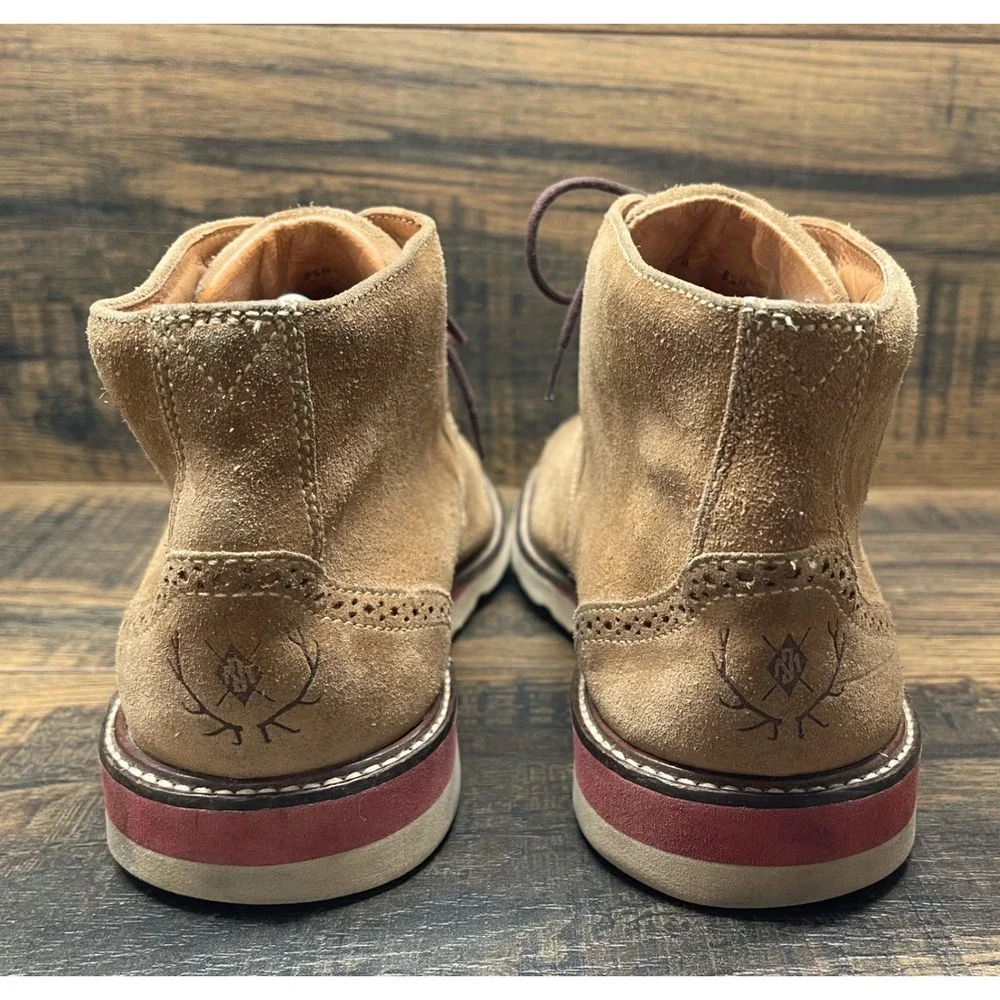 Martin‎ Dingman Boots Mens 8.5 Suede Chukka Tan Lace Up 300527M